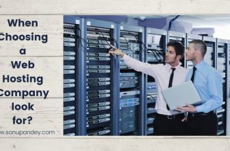 When Choosing A Web Hosting company by sonu pandey